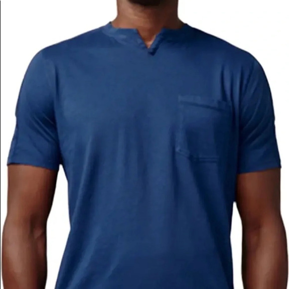 Good Man Brand V-Notch Premium Cotton  T-Shirt, dark navy, size small - Picture 2 of 9